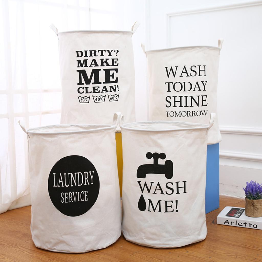 Laundry Hamper Bin Bag Basket Clothes Washing Toy Storage Strong Folding 1