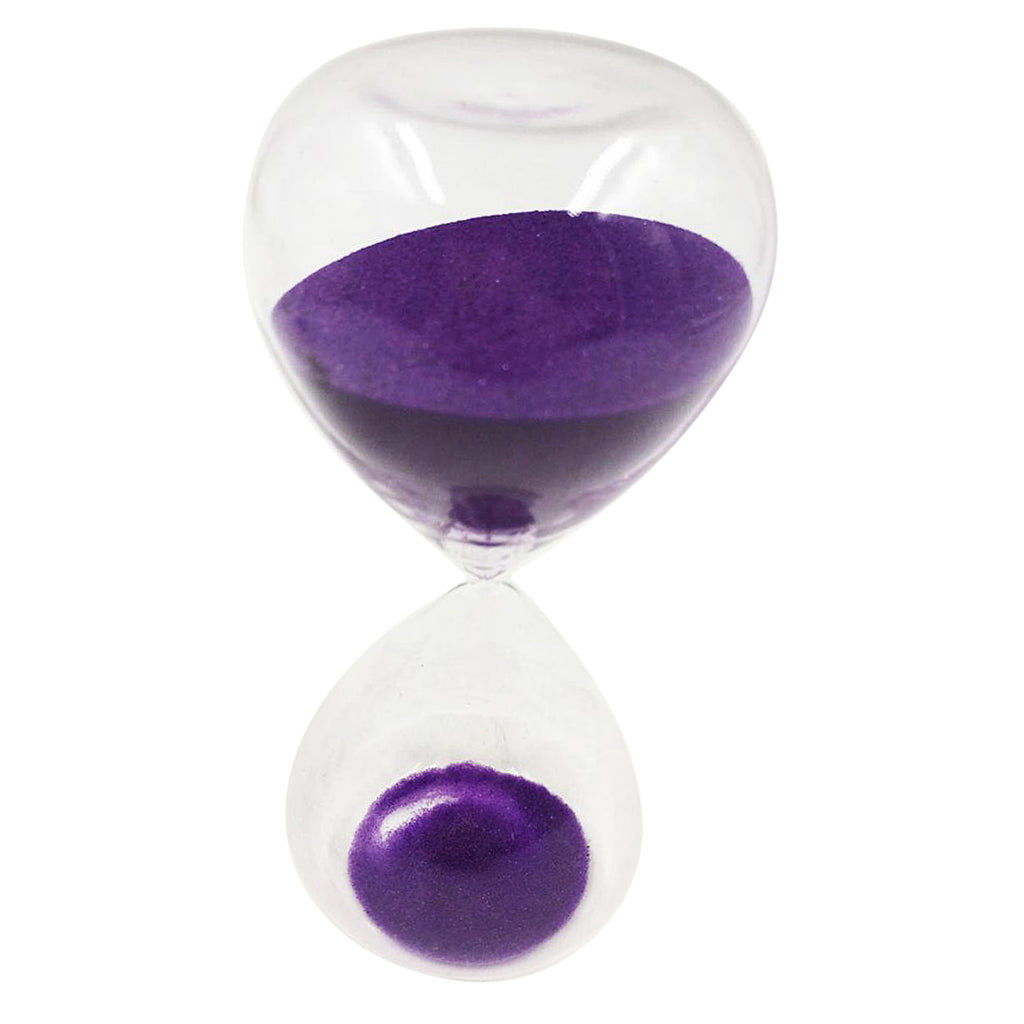 15 Minutes Sandglass Hourglass Sand Clock Timers Desktop Clock Purple