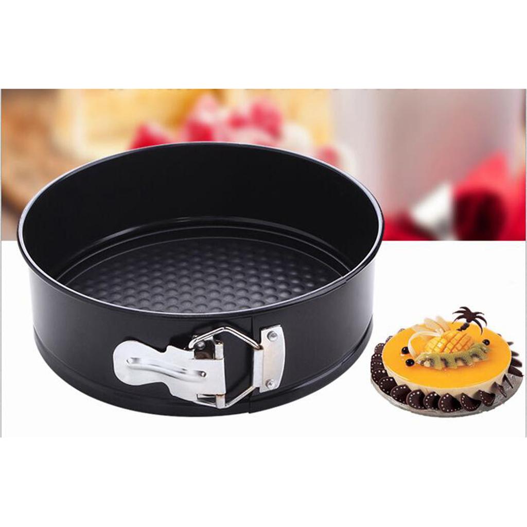 Kitchen Craft Non-Stick Loose Base Spring Form Cake Tin Black Round 18x7cm