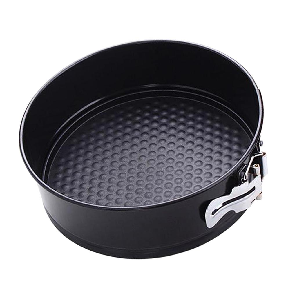 Kitchen Craft Non-Stick Loose Base Spring Form Cake Tin Black Round 18x7cm