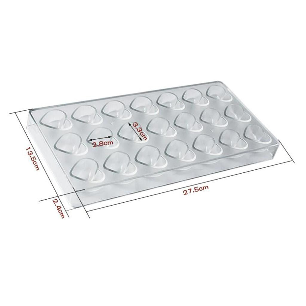 Chocolate Mold Fondant Cake Mould Tray Plastic Dessert Decorating Heart