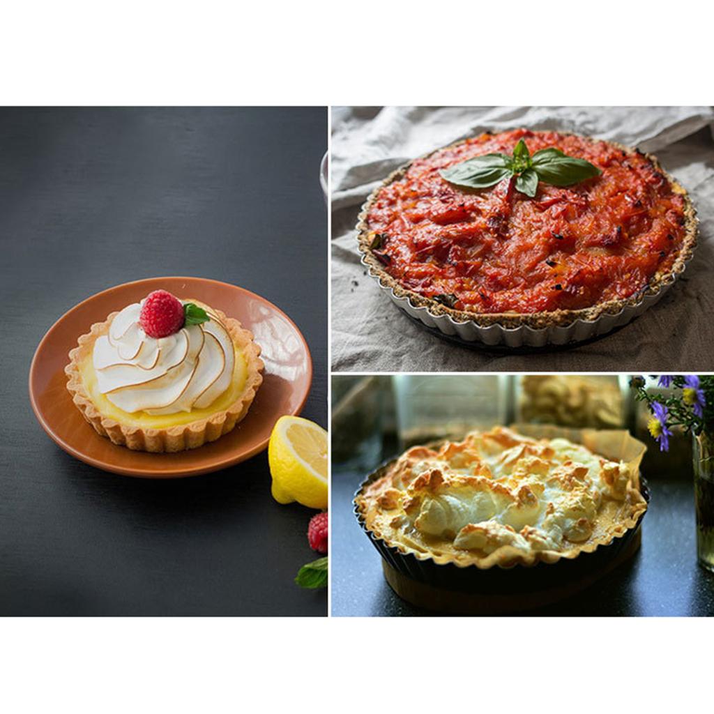 3xNonstick Mini Tartlet Custard Quiche Pastry Pie Pan Tart Tins Pastry Baking