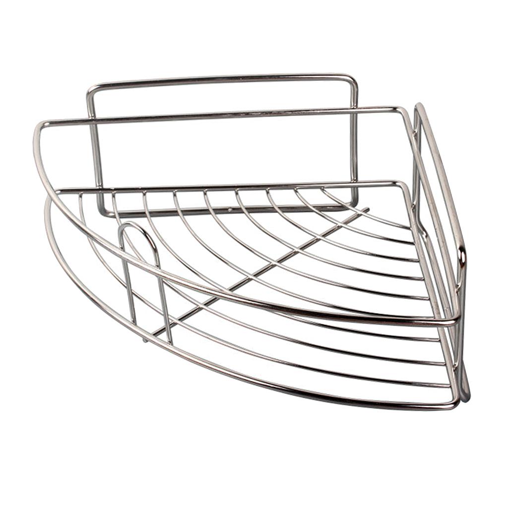 Triangle Storage Caddy for Bathroom Shower Rack Wall Corner Shelf Holder