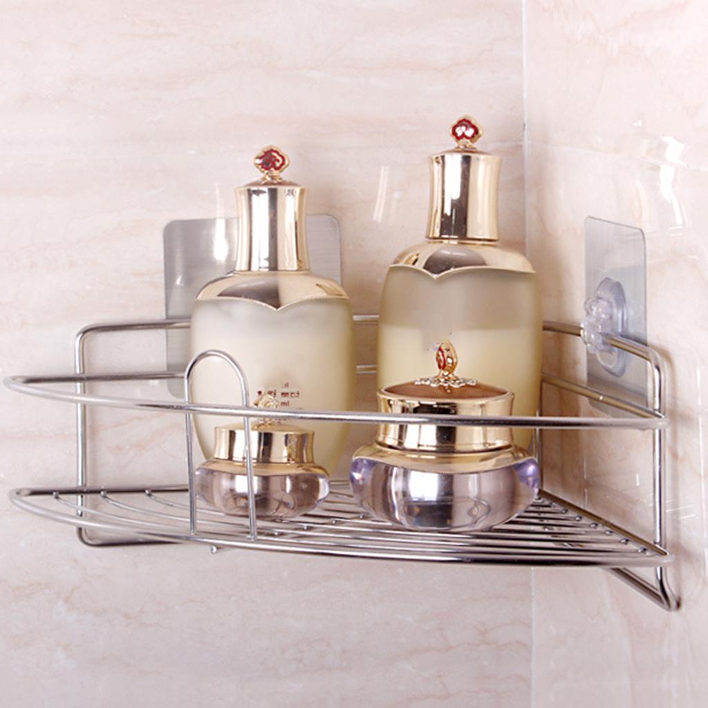 Triangle Storage Caddy for Bathroom Shower Rack Wall Corner Shelf Holder