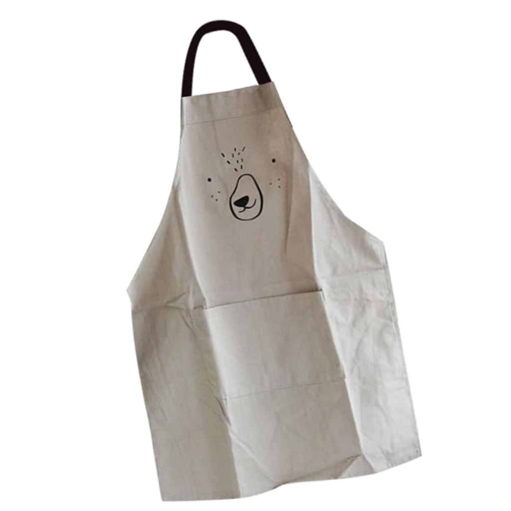 Kitchen Sleeveless Smock Cooking Bake Apron for Antifouling Adult grey