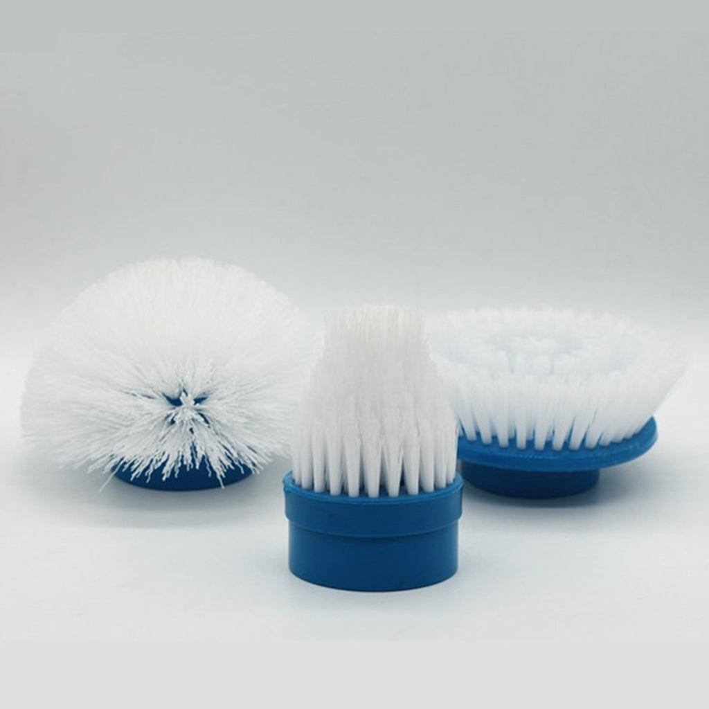 Turbo Scrub Electric Cleaning Brush Head Set 3Pcs Toilet Replacements Brush