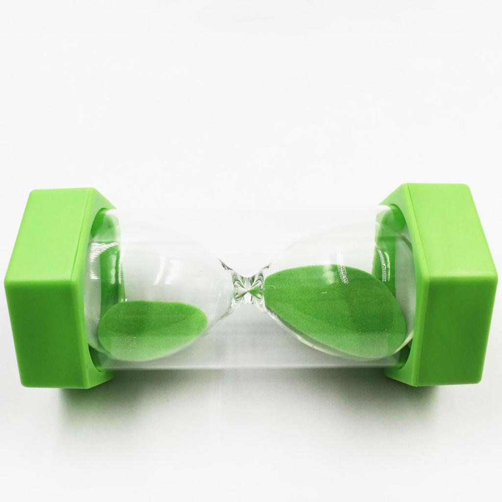15 Minutes Sandglass Hourglass Sand Timer Kichen Exercise Clock Light Green