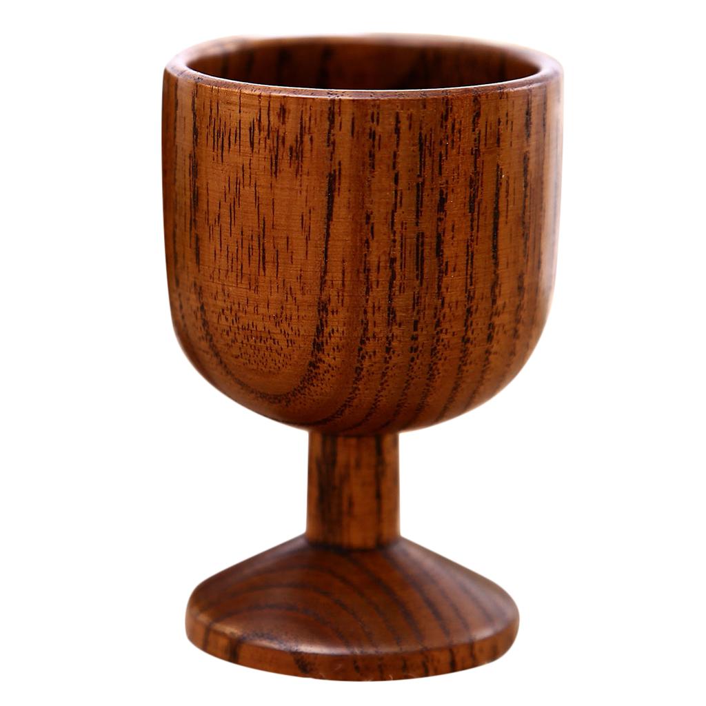 2pcs Natural Wooden Cup Handmade Coffee Tea Beer Juice Milk Mug Drinkware