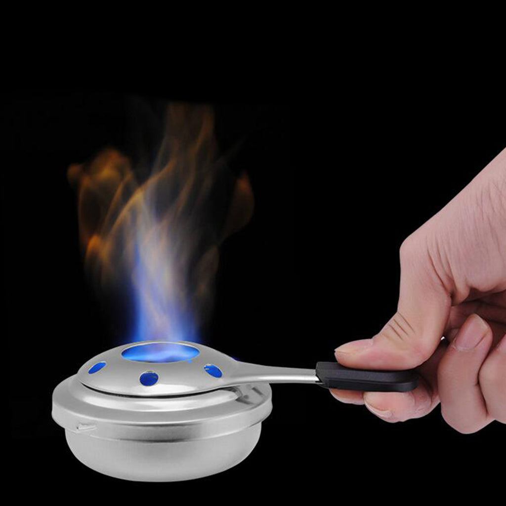 Portable Mini Stainless Steel Alcohol Stove Outdoor Camping Windproof Burner