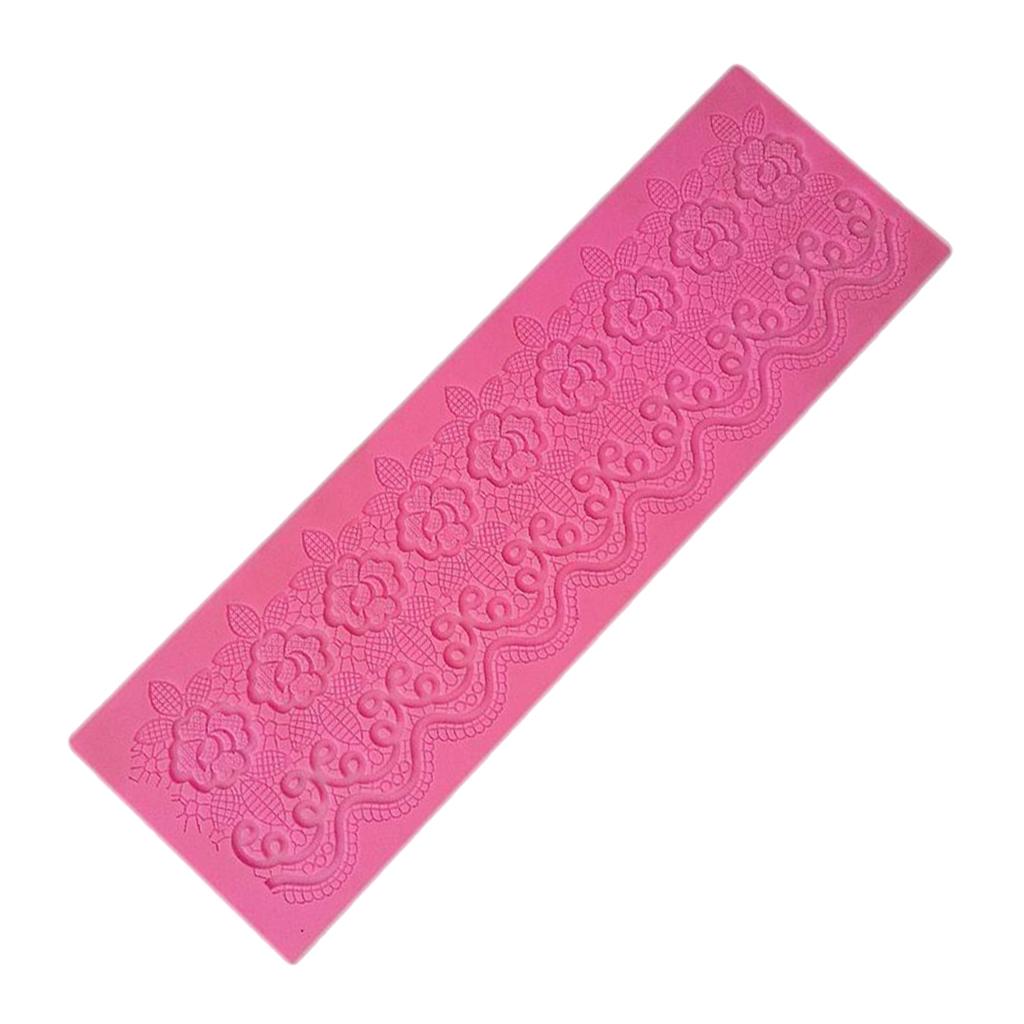 Pop Silicone Flower Lace Impression Mold Cake Decor Bake Emboss Pad Mold