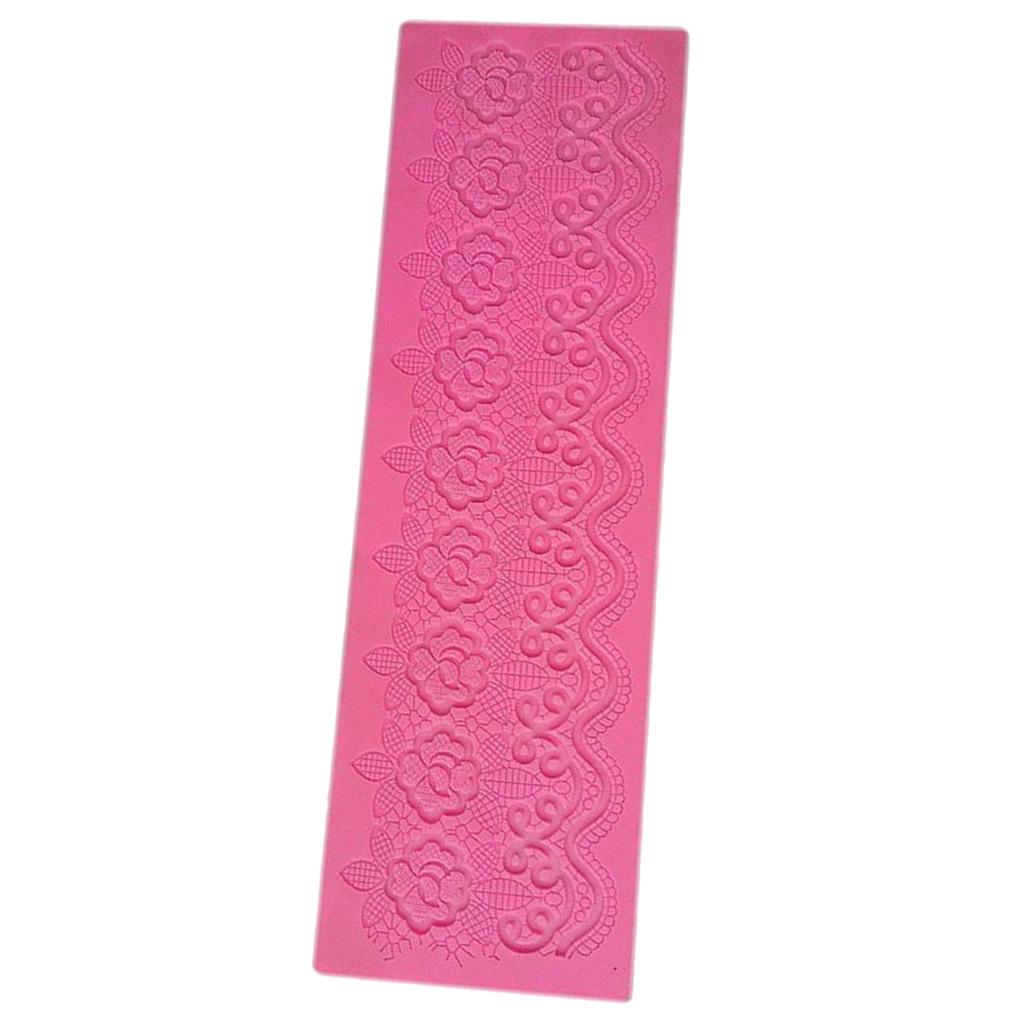 Pop Silicone Flower Lace Impression Mold Cake Decor Bake Emboss Pad Mold