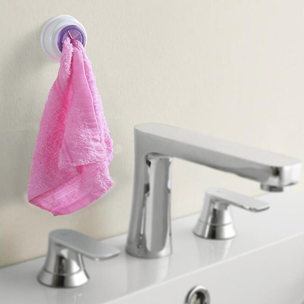 Wall Mount Tea Towel Holder Push in Dish Cloth Kitchen Tea Towel Rack Pink
