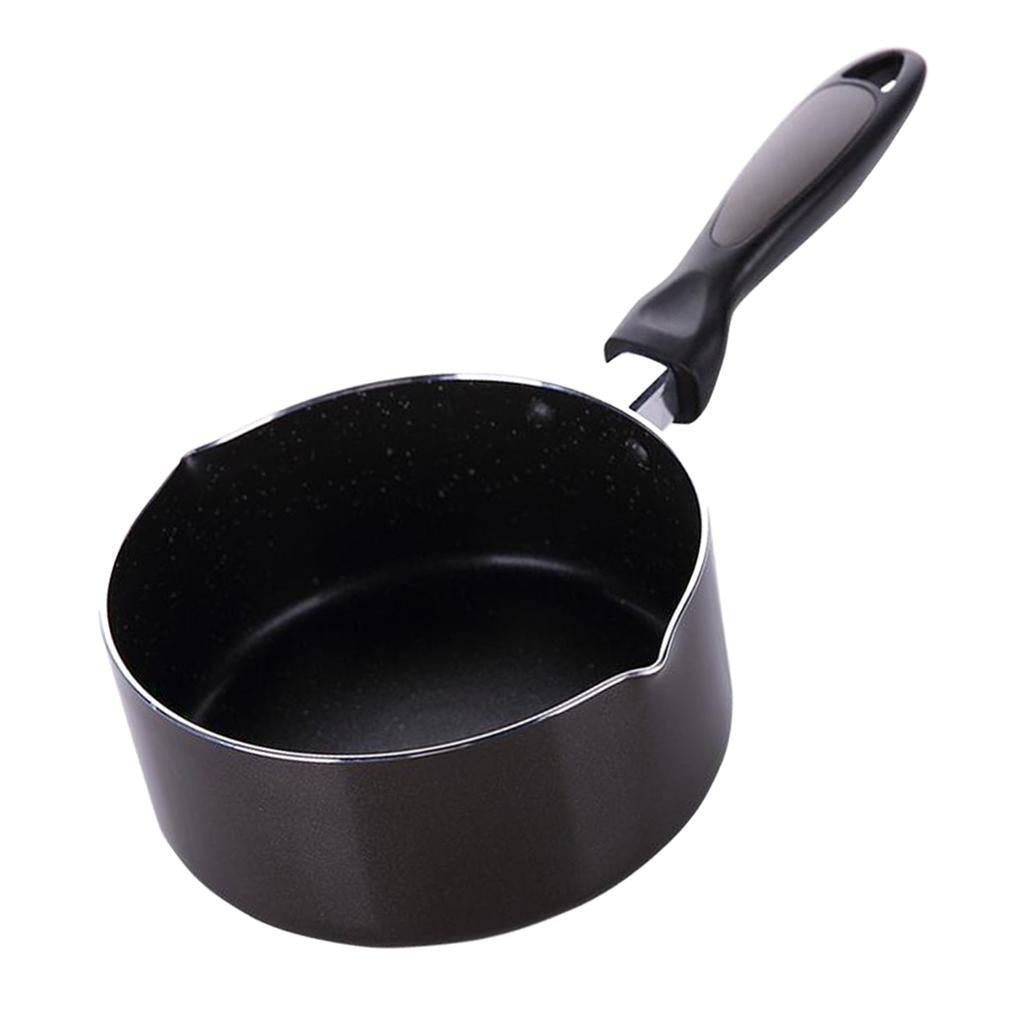 Multifunction Nonstick lightweight Milk Warmer Pot Inner black outer brown