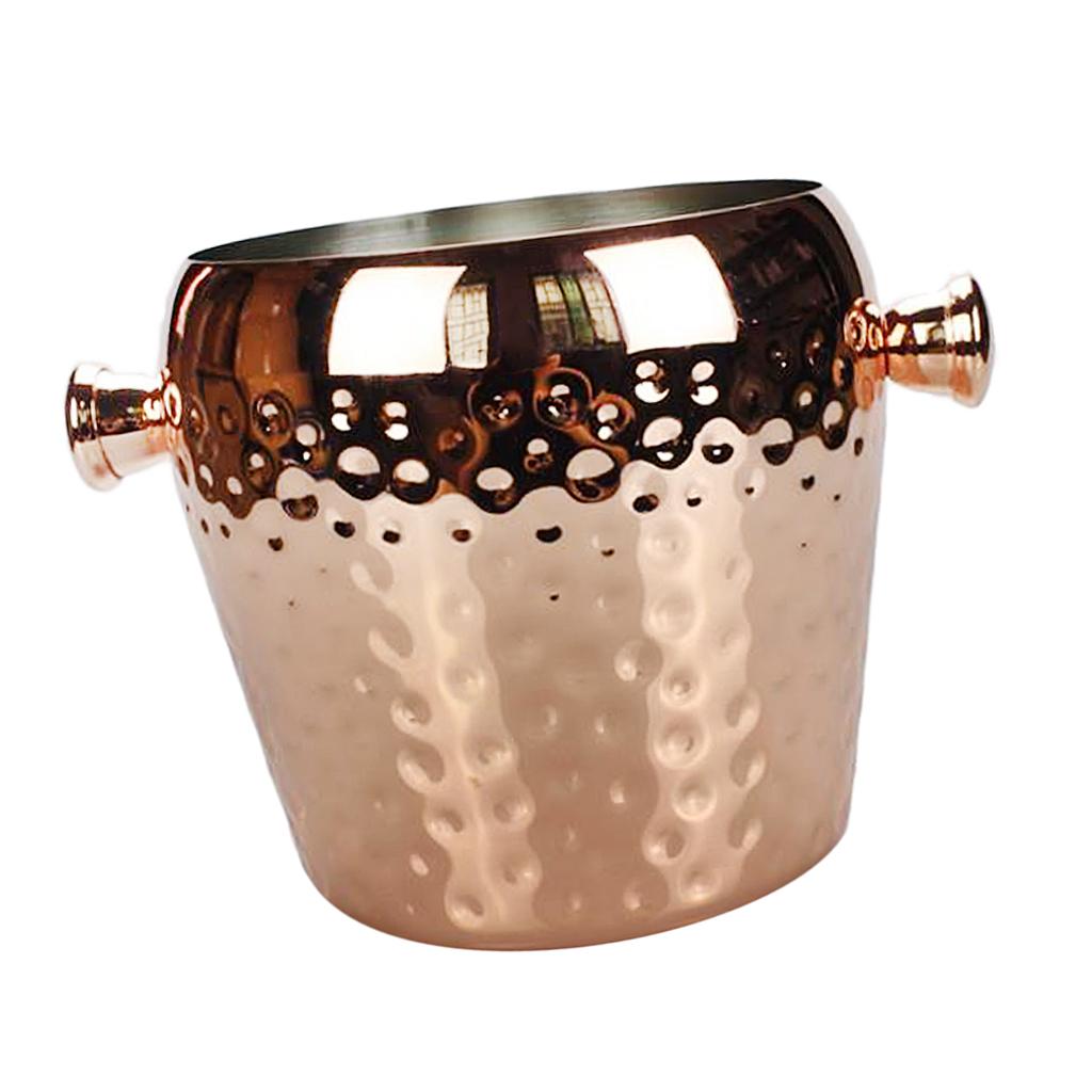 Champagne Ice Bucket Stainless Steel Beer Wine Drinks Cooler Party 1L