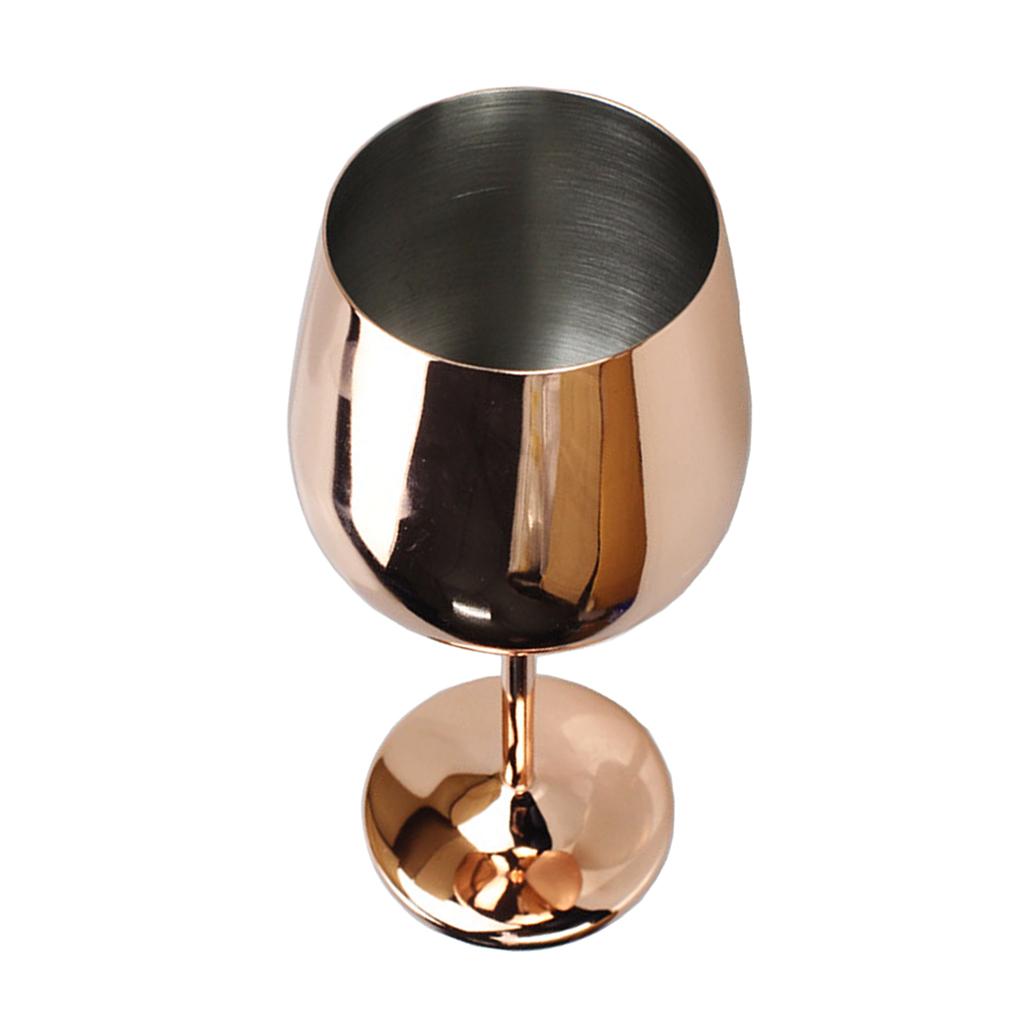 Stainless Steel Wine Glasses Red White Wine Goblets Champagne Bar Party