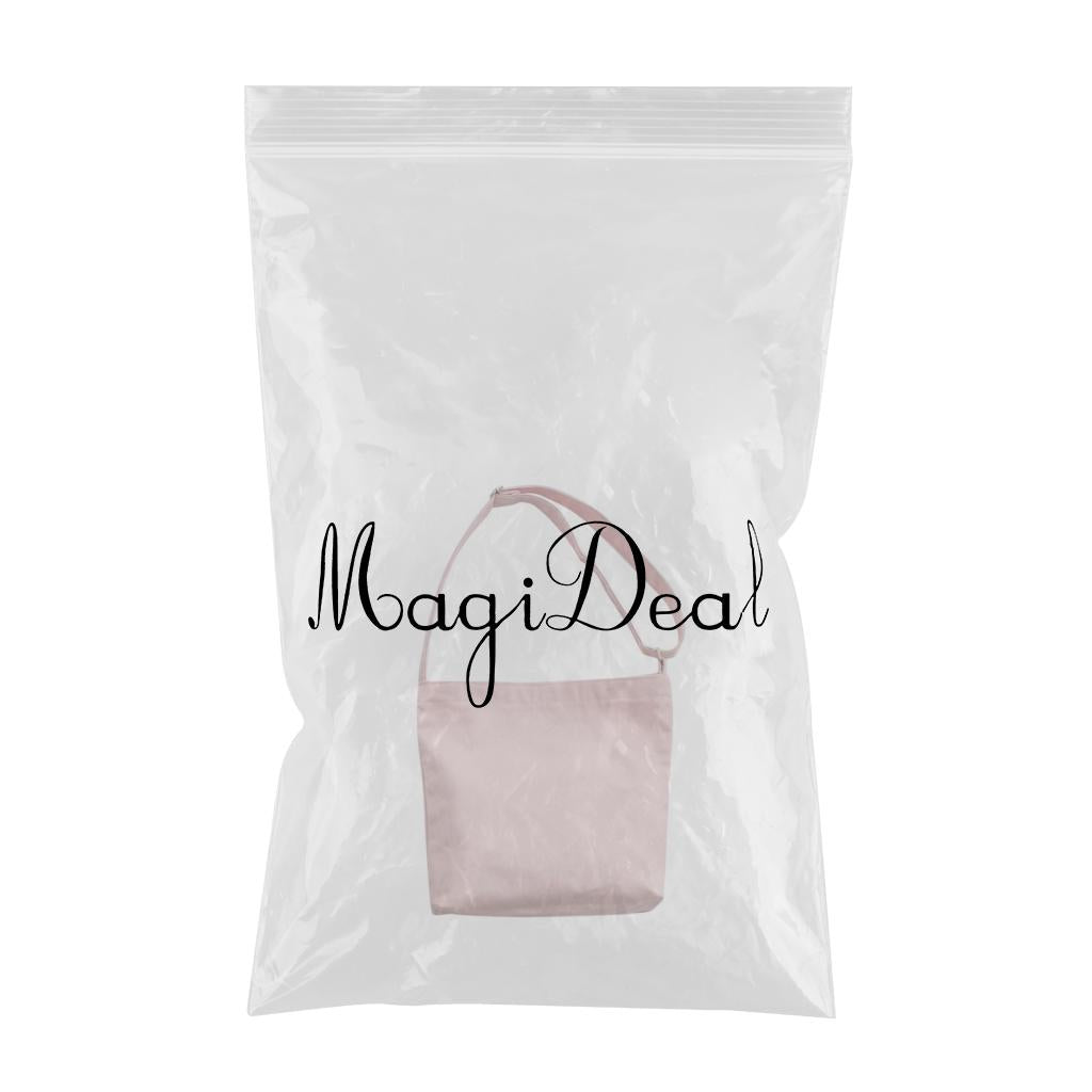 Portable cotton canvas Food Picnic One-shoulder Partysu Lunch Bag Pink