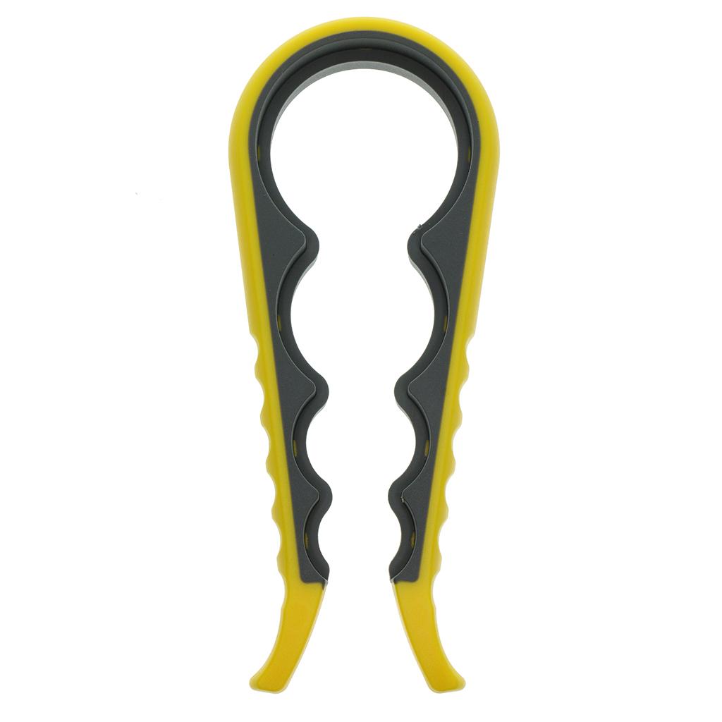 2xAdjustable Jar Bottle Beer Opener Can Lid Remover Cap Lifter Yellow