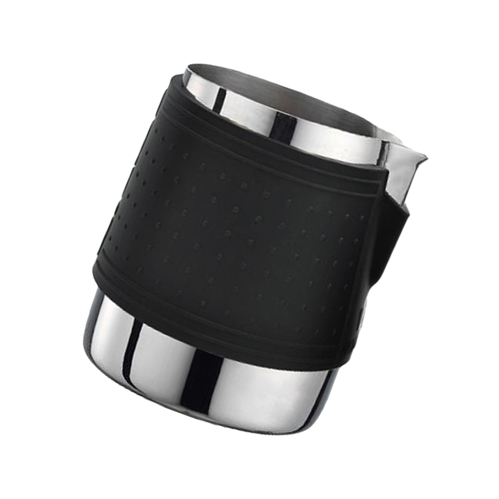 Stainless Steel Coffee Milk Frothing Latte Mug Milk Espresso Frother Black