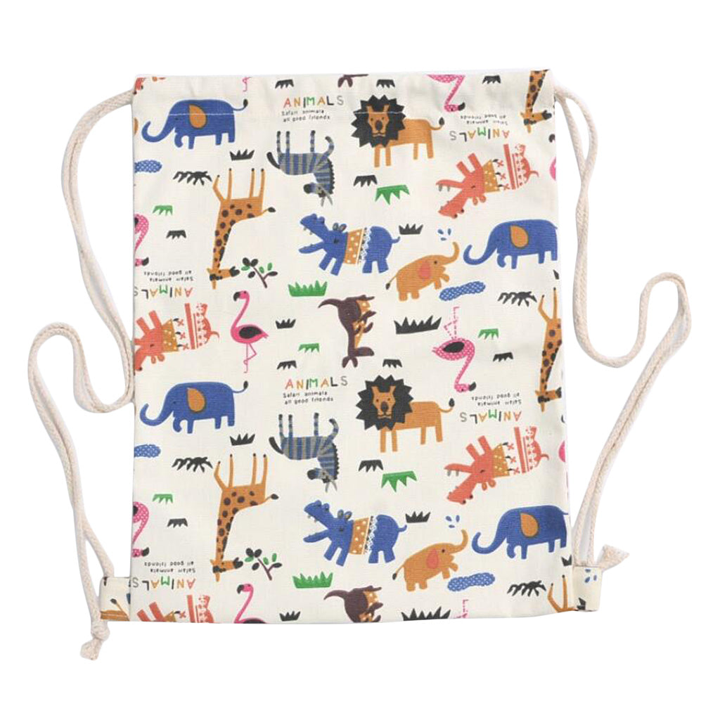 Cosmetic Storage Bag Travel Pack Drawstring Backpack Students School Bag