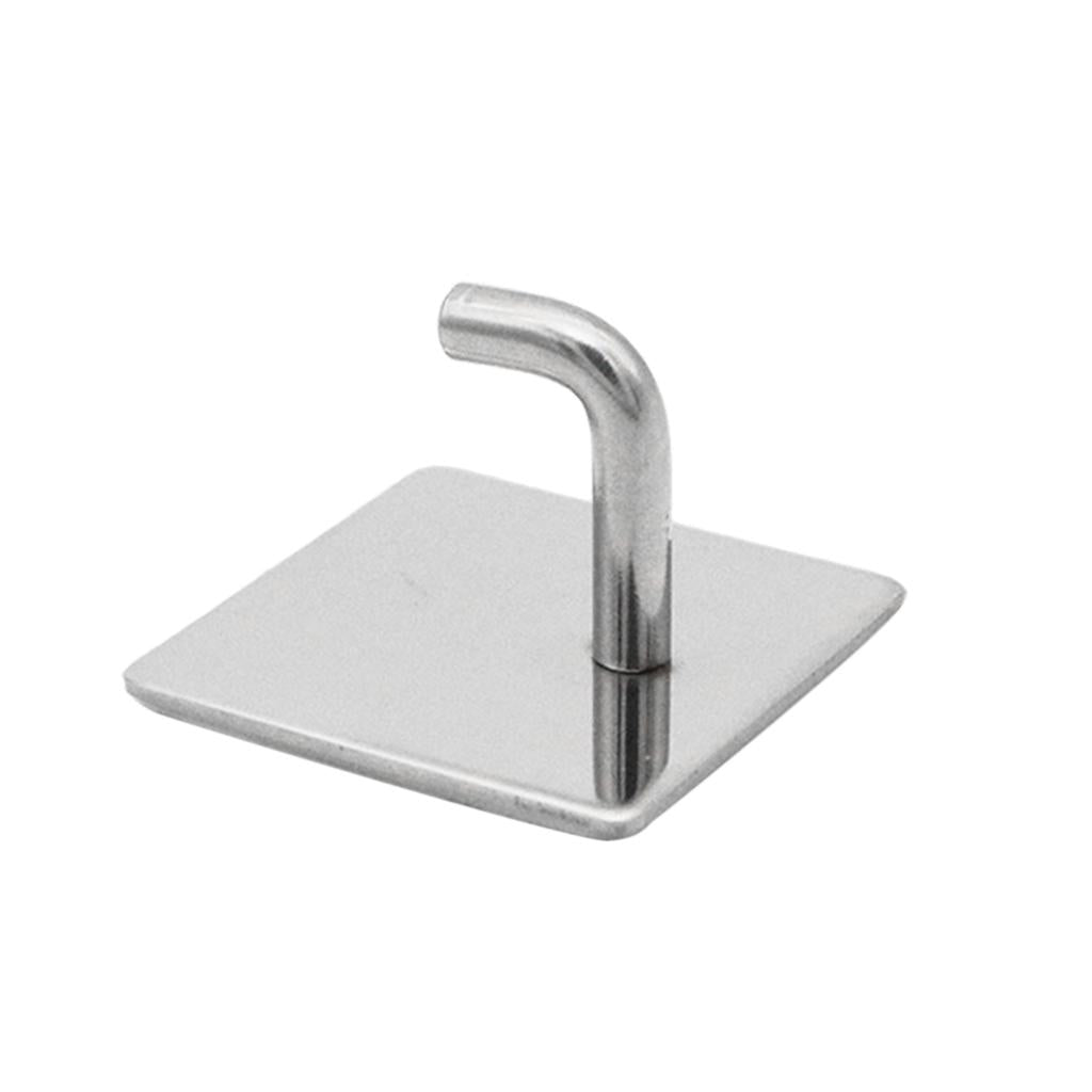 Stainless Steel Bathroom Coat Robe Hat Key Towel Hook Hanger Rack Hooks