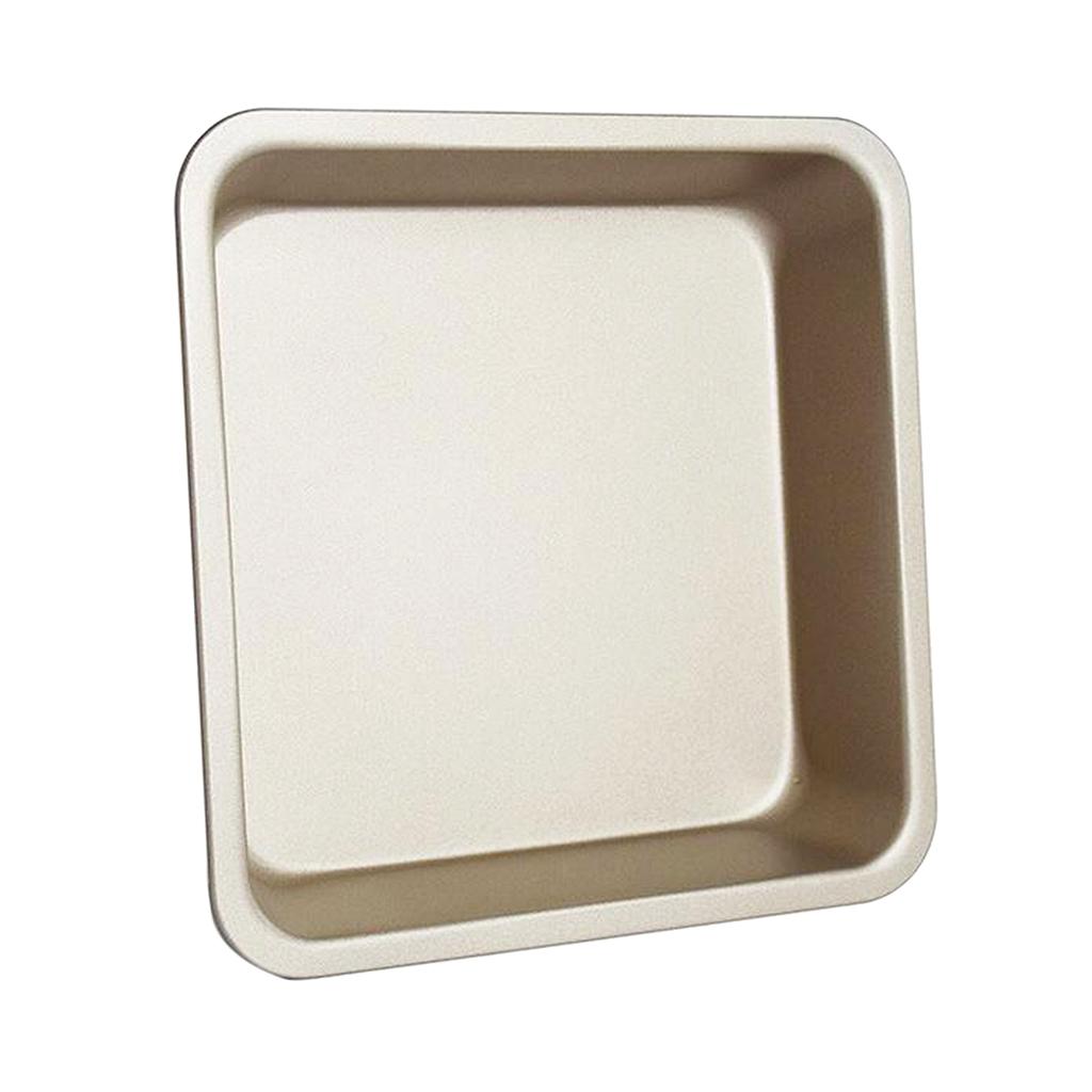 8inch Square Nonstick Toast Bread Pastry Pan Baking Mold Baking Tray Golden