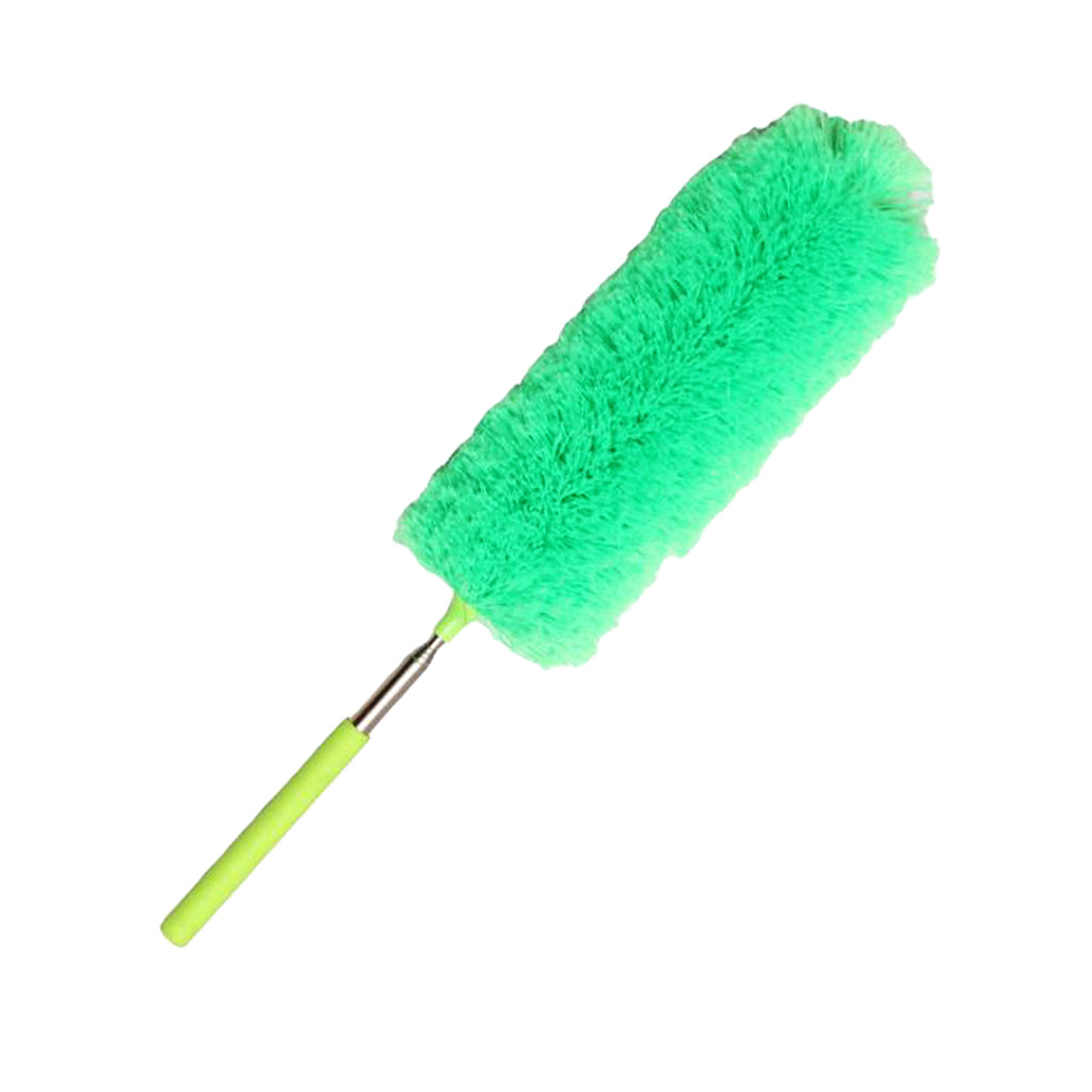 Microfiber Bendable Extension Hand Duster Washable Cleaning Dust Green