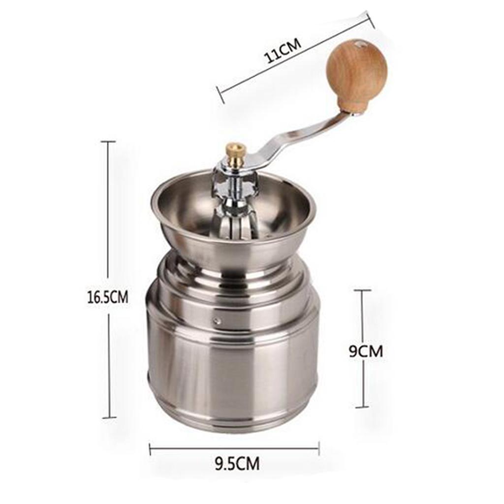 1 piece Manual Coffee Grinder Stainless Steel Hand Crank Coffee Bean Mill