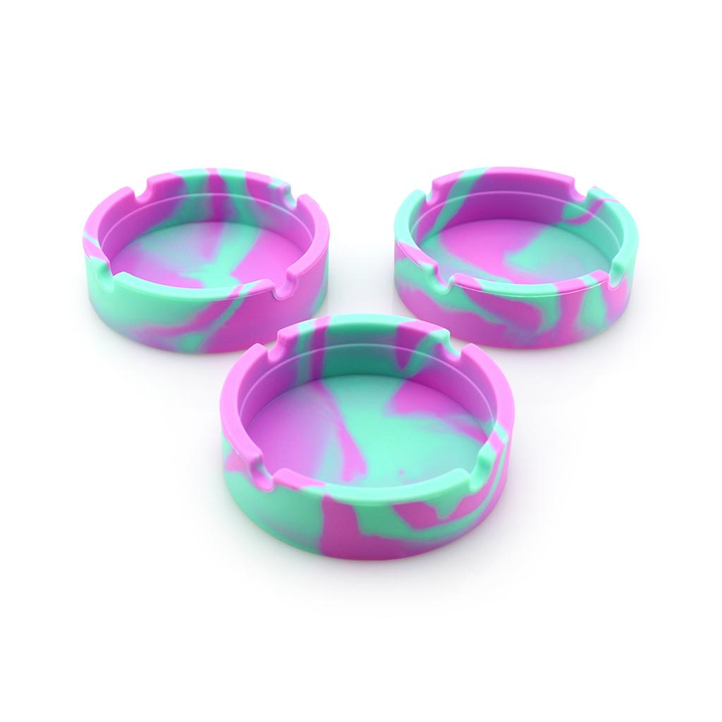Creative Environmental Camouflage Silicone Ashtray Pink Camo