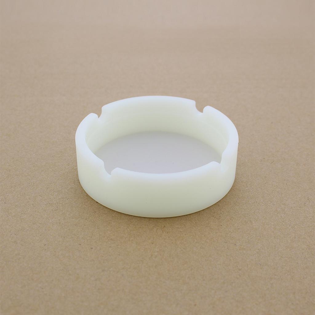 Creative Environmental Camouflage Silicone Ashtray Luminous White