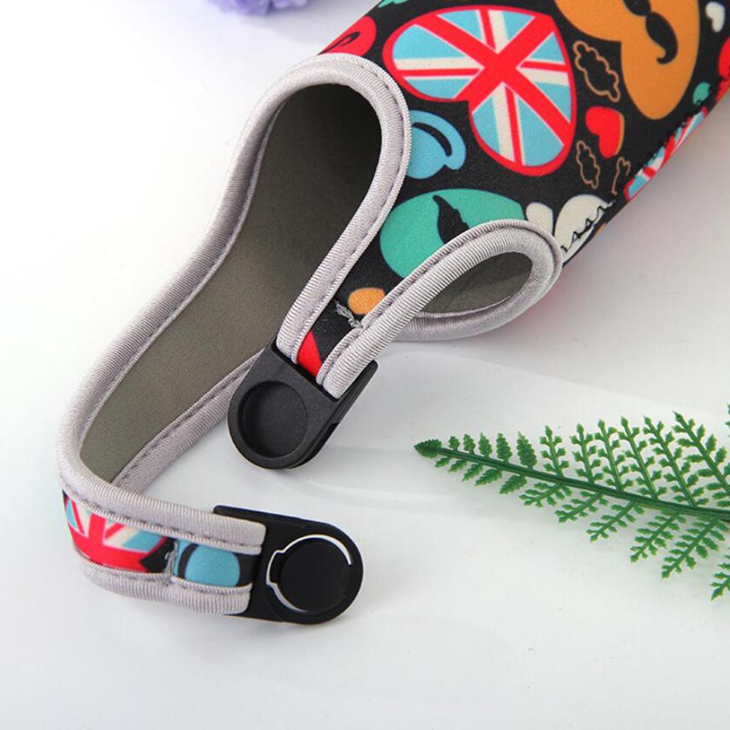 Neoprene Thermal Travel Vacuum Mug Bottle Bag Tote Cover Holder Love Beard