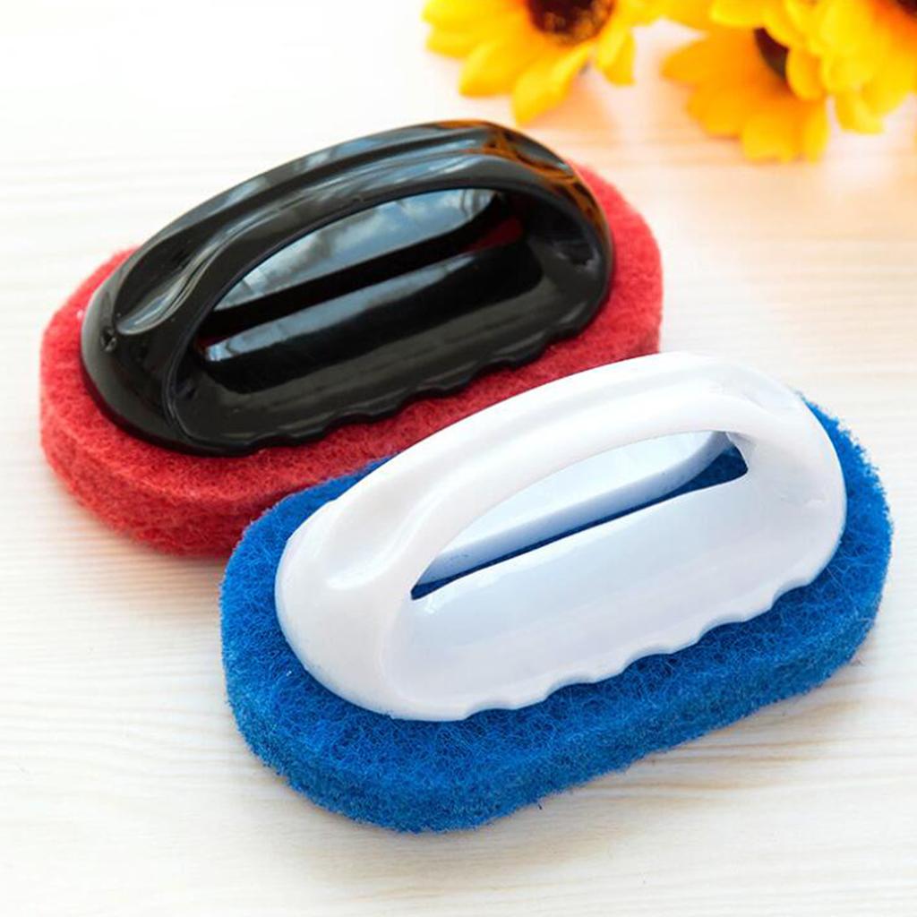 Soft Sponge Brush For Tiles Brush Kitchen Supplies Wash Pot Bathtub Red