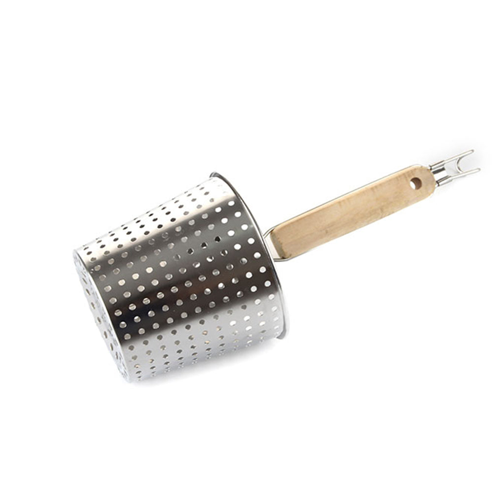 Kitchen Noodle Strainer with Hook, Stainless Steel, Deep Fry Basket 14cm