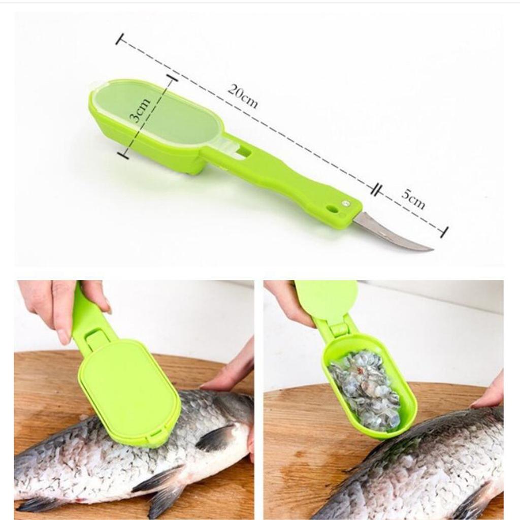Multifunctional Stainless Steel Fish Scale Shaver Skin Remover for Kitchen