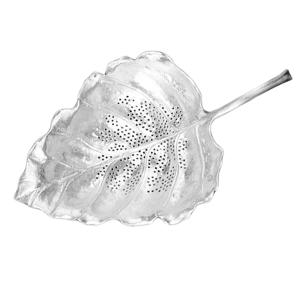 Pure Tin Tea Filter Strainer Leaf Shaped Kung Fu Tea Tool Leaf # filter