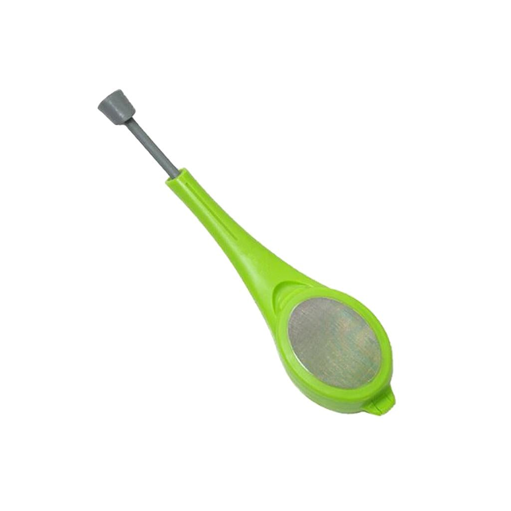 Hand Press Filter Silicone Tea Infuser Loose Tea Leaf Strainer Green