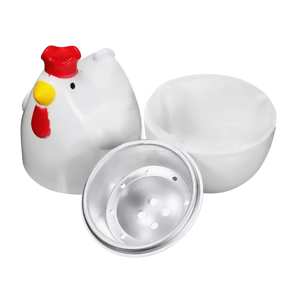 Chicken Microwave Egg Cooker Poacher Boiler Boil Boiled Steamer Kitchen Tool