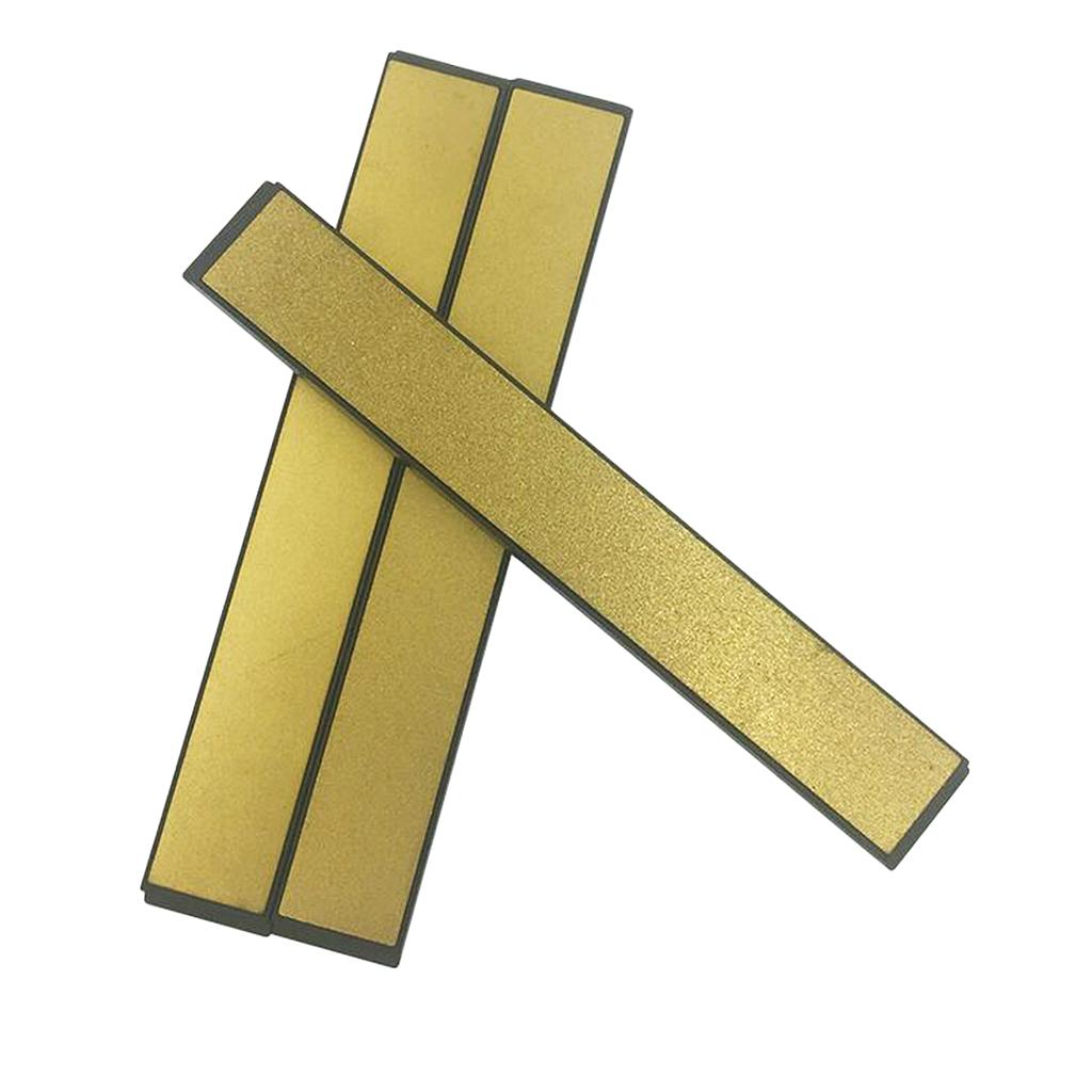 Kitchen Fixed Angle Diamond Whetstone Sharpening Stone 240 600 1000# Golden