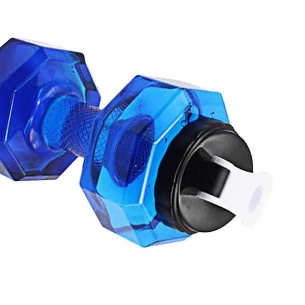 2.2L Dumbbell Transparent Sport Cup Exercise Water Bottle Fitness Gym Blue