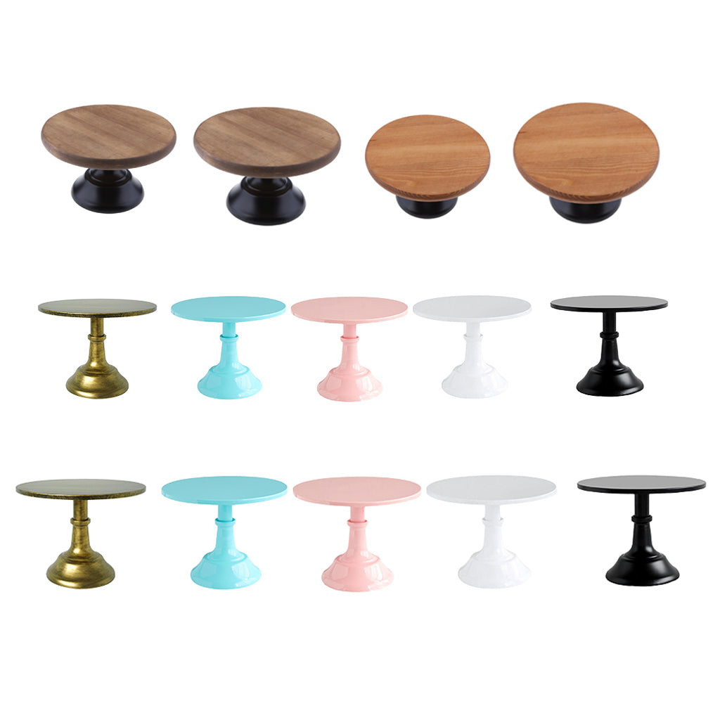 Wood Cake Stand 10/12inch Wedding Cake Fondant Display Plate Coffee 10inch