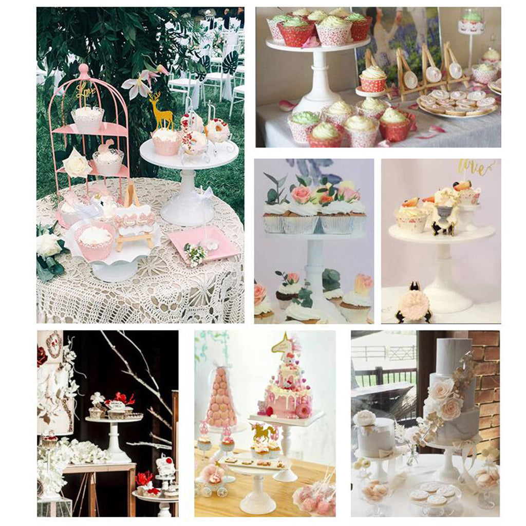 Fondant Cake Stand Wedding Tool Display Accessory for Party 10 inch White