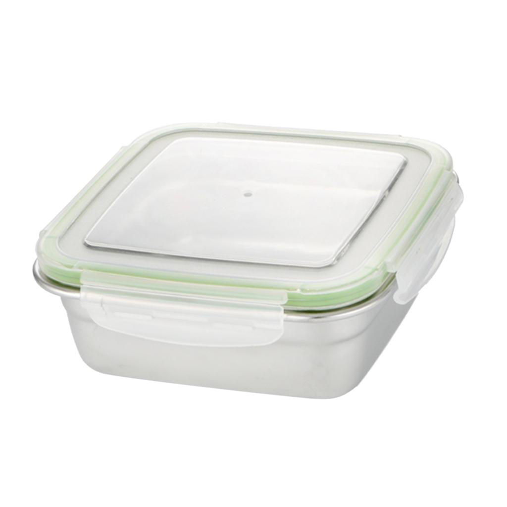 Square Preservation Crisper Sealed Lunch Box Bento Box Mess tin 400ml
