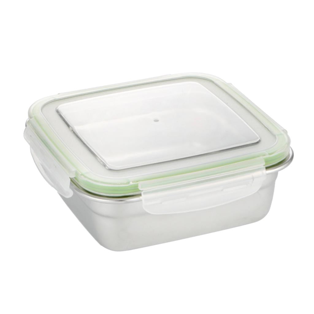 Square Preservation Crisper Sealed Lunch Box Bento Box Mess tin 400ml