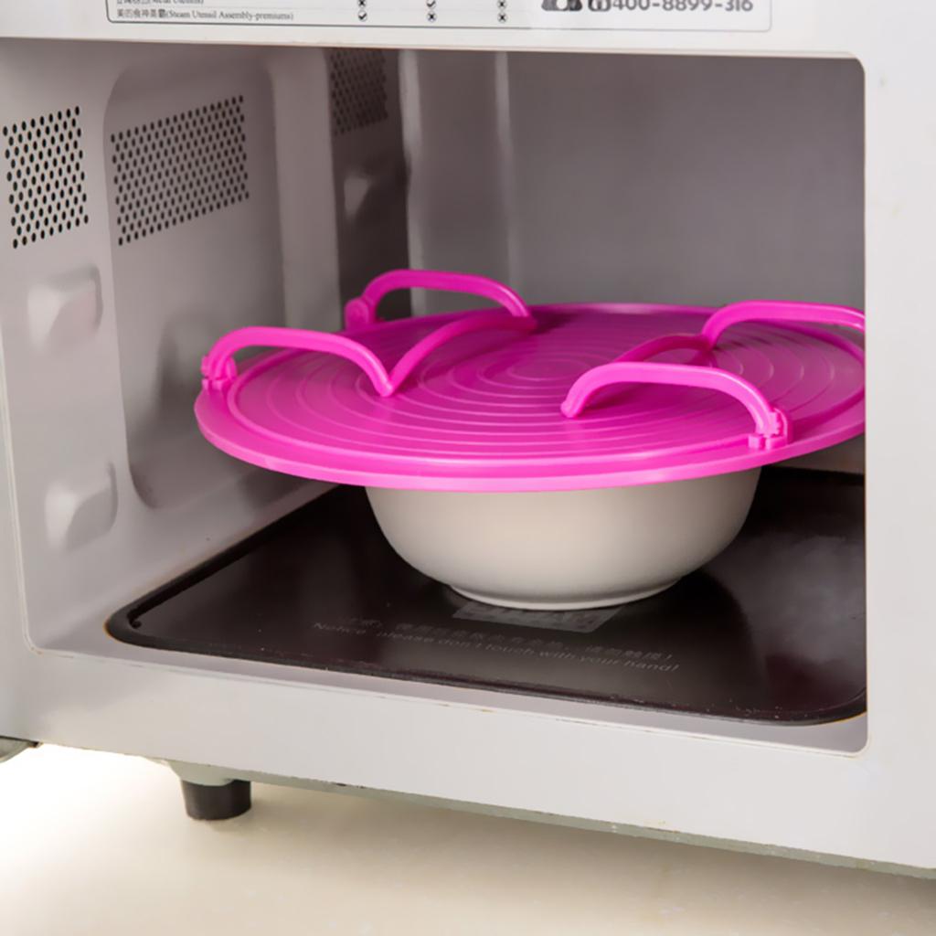 Microwave Oven Heating Shelf Heating Kitchen Tray Oven Cooking Rack Rose Red