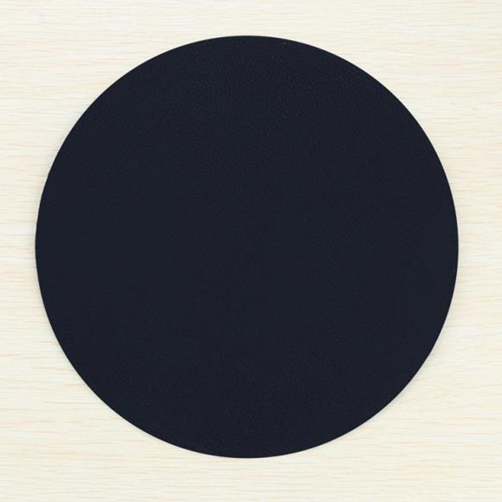 PU Leather Table Drink Cup Mat Heat Insulated Pad Coasters 5 Colors Black