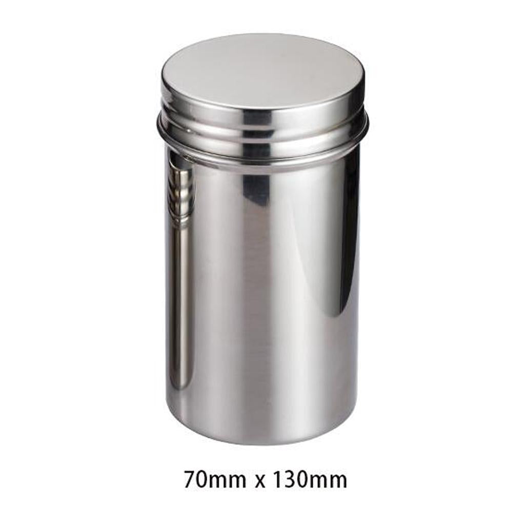 Stainless Steel Spice Tea Jar Coffee Condiment Pots Seasoning Pot Large
