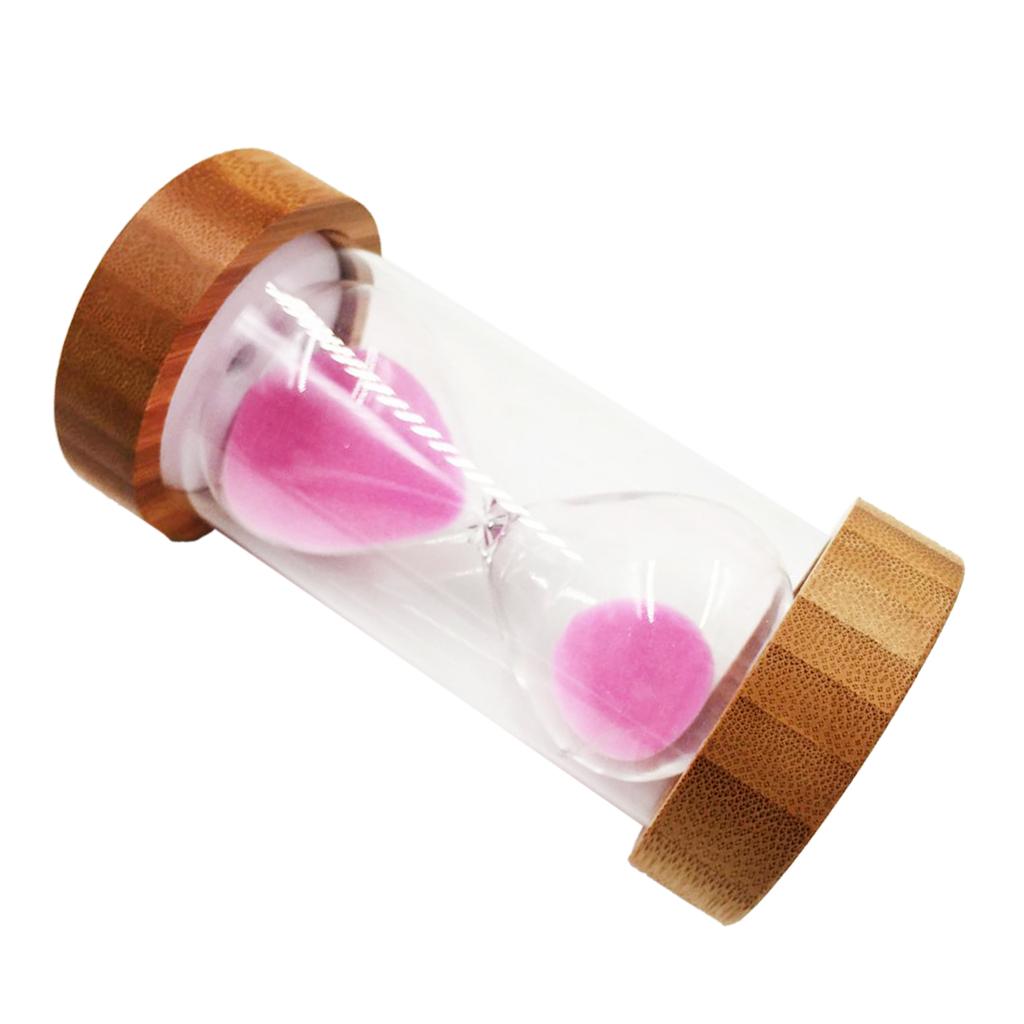 Sand Clock Hourglass Timer for Kitchen Yoga Kids Game -Pink Sand 30 Min