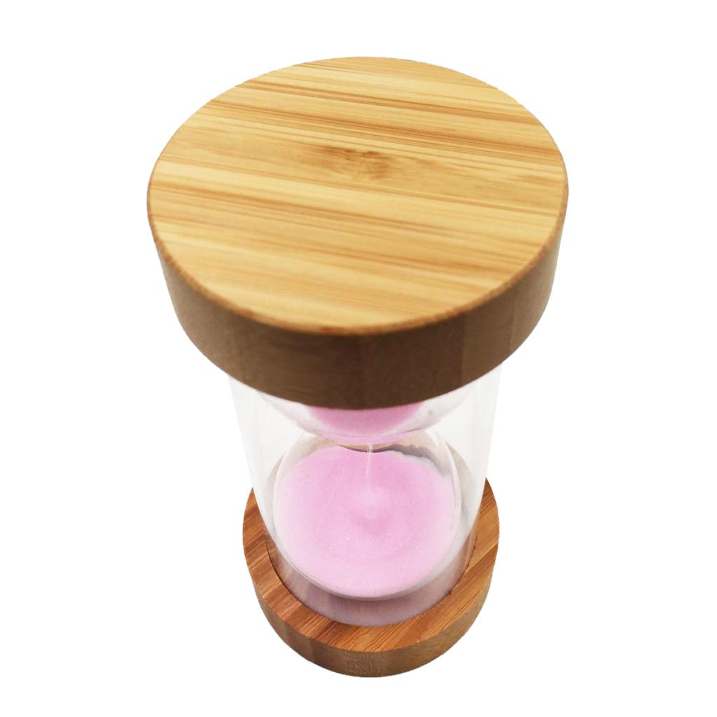 Sand Clock Hourglass Timer for Kitchen Yoga Kids Game -Pink Sand 30 Min
