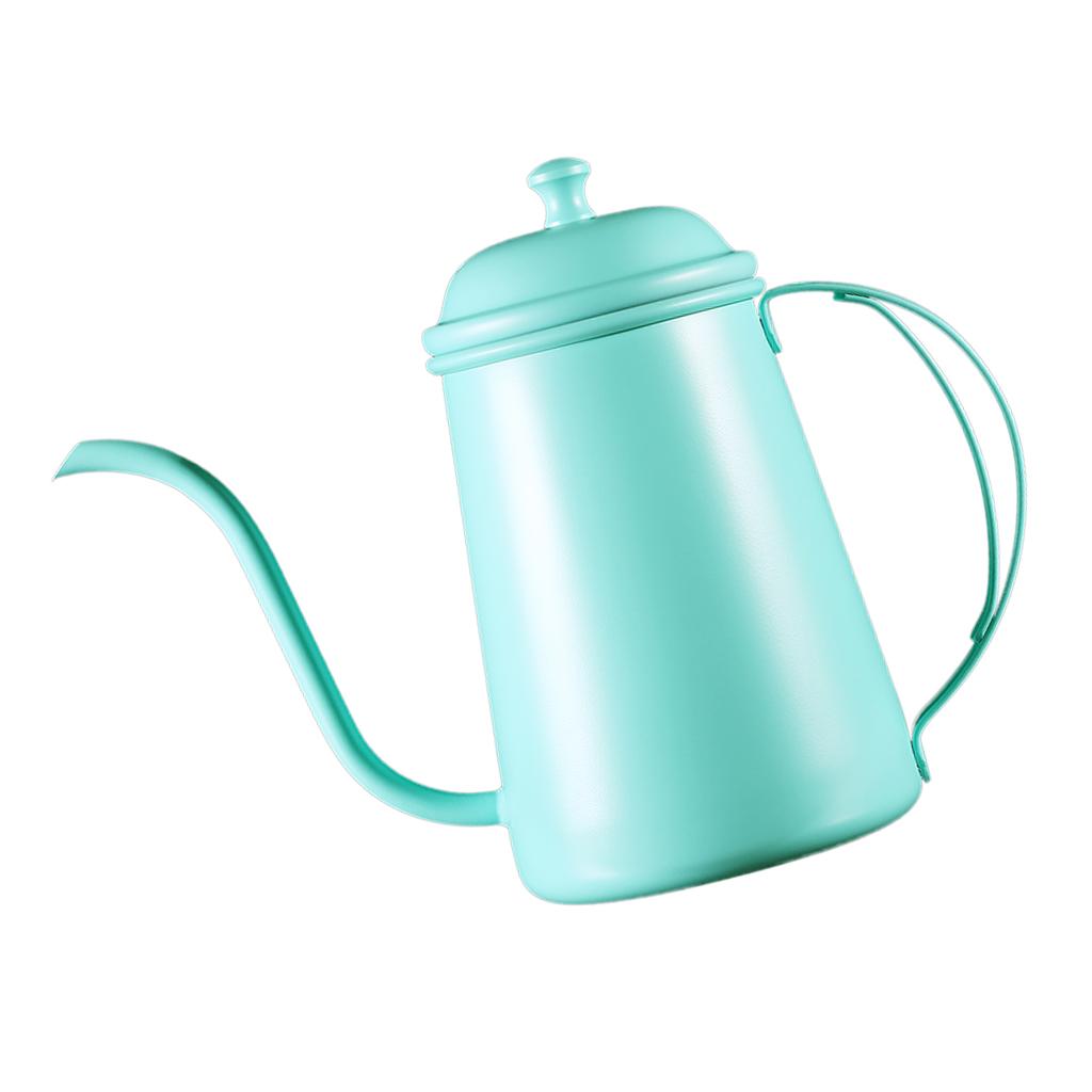 Coffee Pot Stainless Infuser Hand Drip Narrow Spout Kettle 700ml Mint Green