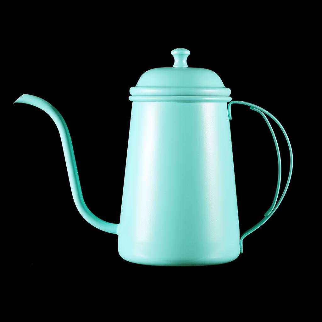 Coffee Pot Stainless Infuser Hand Drip Narrow Spout Kettle 700ml Mint Green
