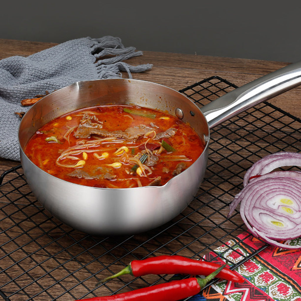 Stainless Steel Sauce Pan Nonstick Milk Pan Kitchen Tools 18x8cm